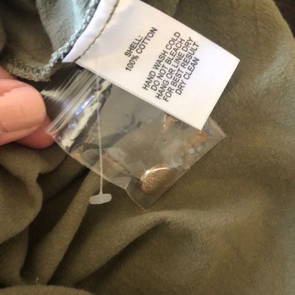 Lulus button front olive green dress - Picture 7 of 7